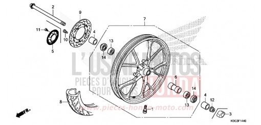ROUE AVANT C125AK de 2019